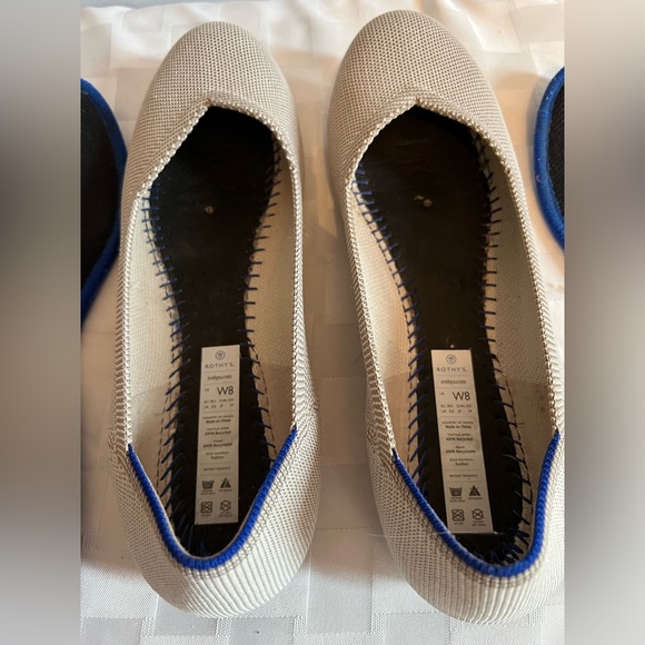 Size 8 Rothy’s the Flat. Round toe gray quartz flats. Good preowned condition - Picture 3 of 11